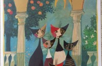 Rosina Wachtmeister carte pliante chats Aristogatti
