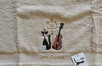  Linge de douche Rosina Wachtmeister "Musical Cat"