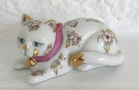 Petit chat Franklin Mint avec papillons 10