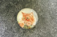 Magnet en verre chat VI