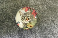 Magnet en verre chat II