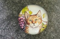 Magnet en verre chat V