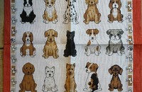 Linge de cuisine chiots "Puppies arrived"