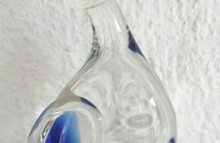 Chat en verre avec poisson rouge
