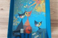 Rosina Wachtmeister petit plateau chats "Dolce vita"