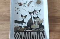 Rosina Wachtmeister petit plateau chats "Cats Sepia"