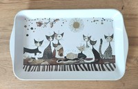 Rosina Wachtmeister plateau chats "Cats Sepia"