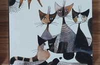 Rosina Wachtmeister chats sous-verre "Cats Sepia"
