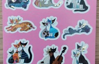 Rosina Wachtmeister autocollant chats