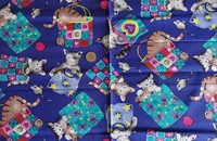 Tissu chats dans sacs