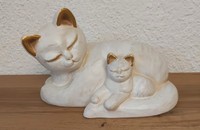 THUN Chat avec chaton du coin du collectionneur