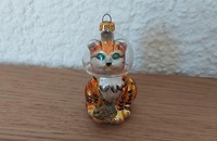 Boule de noël chat avec poisson
