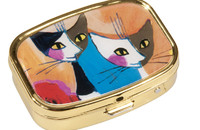 Boîte à pilules Rosina Wachtmeister "Portrait de 2 chats"