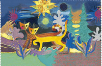 Essuie-verres Rosina Wachtmeister chats Wonderland
