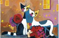 Essuie-verres Rosina Wachtmeister chats Village Party