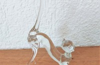 Chat en verre que en l'air