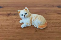 Petit chat vintage couché 12