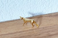 Petit chat Franklin Mint couleur or 16
