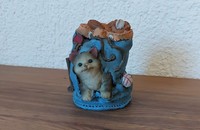 Tirelire chat dans sac à dos de sport