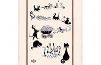 Linge de cuisine Albert Dubout Multi-Chats