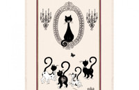 Linge de cuisine Albert Dubout Portrait de chat