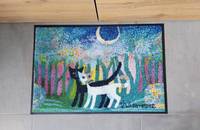 Rosina Wachtmeister tapis paillasson chats "Bosco incantato"