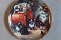 Assiette de collection chats Furry Fascination