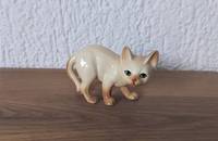 Petit chat vintage siamois beige 26