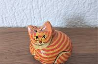 Boite vintage chat tigré roux