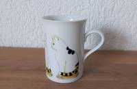 Tasse 4 chats blanc avec taches noir-roux