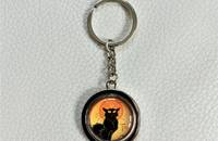 Porte-clés la Tournée du chat noir de Steinlen
