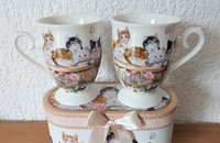 2 Tasses avec chatons mignons