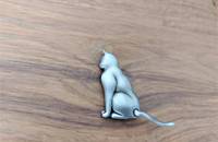 Broche JJ Jonette chat avec queue mobile