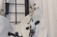 Porte-clé pendentif chat pour sac à main