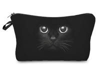 Trousse de maquillage chat noir