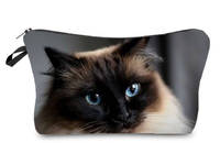Trousse de maquillage chat siamois