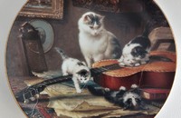 Assiette de collection chats String Quartet