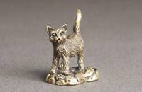 Chat miniature en laiton