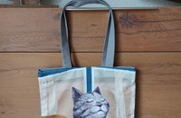 Sac porté épaule chat Zen avec écharpe