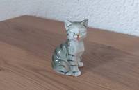 Vintage petit chat gris tabby 39
