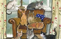 Alex Clark Essuie-vaisselle Chats de maison