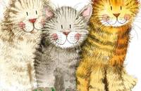Alex Clark Dessous de verre chat Three amigos