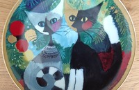 Assiette chats Rosina Wachtmeister Harmonie à deux