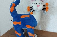 Chat en peluche Whimsiclay Ichthus