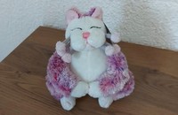 Chat en peluche Whimsiclay Raspberry petit