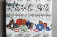 Serviettes Chats tea time