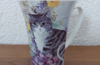 Tasse Chat avec fleurs