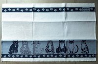 Linge de cuisine Chats bleu foncé 