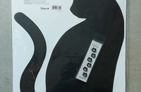 Tableau magnétique chat en métal lourd