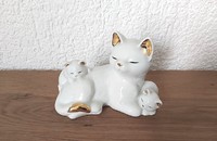 Chat avec 2 chatons MARCO POLO